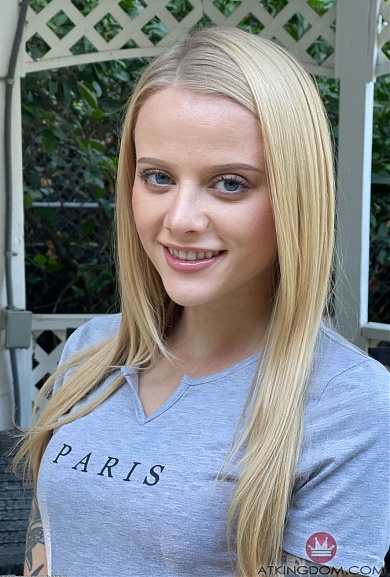Sexy blonde Paris White